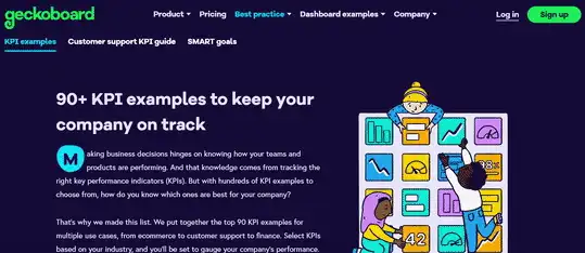 Data / KPIs - GeckoBoard