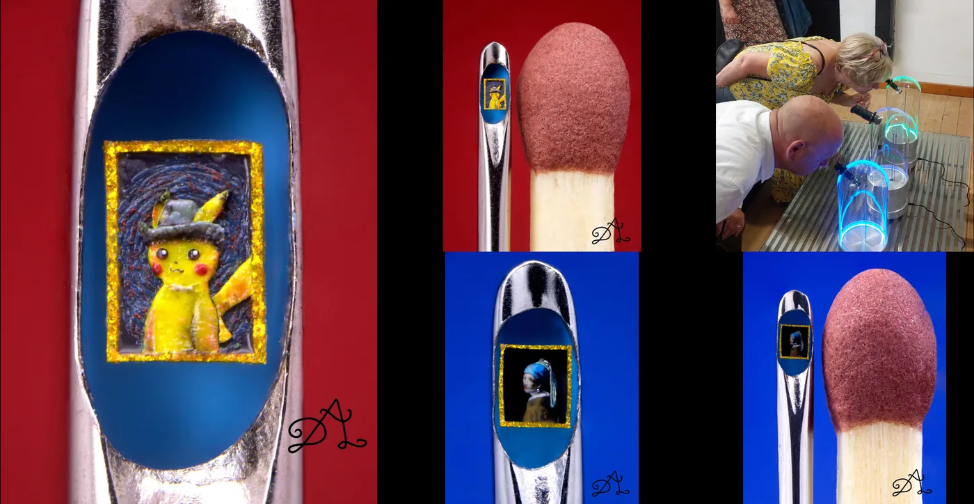 The Microscopic Universe of Tiny Masterpieces